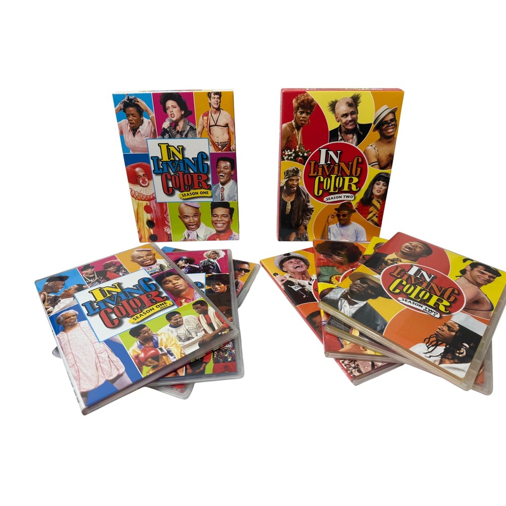 In Living Color Seasons 1 & 2 DVD Box Set Jim Carrey Wayans Family 7-Disc LOT